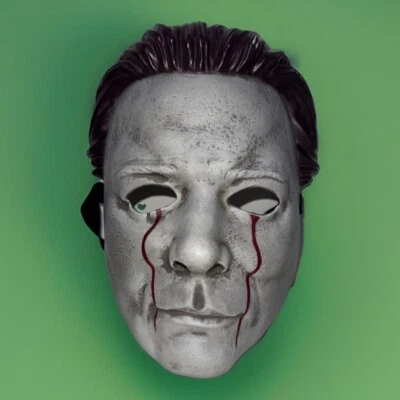 Halloween 2 Michael Myers Llorando Sangre Máscara Plástica Adulto Universal Studios Foto 1 de 4