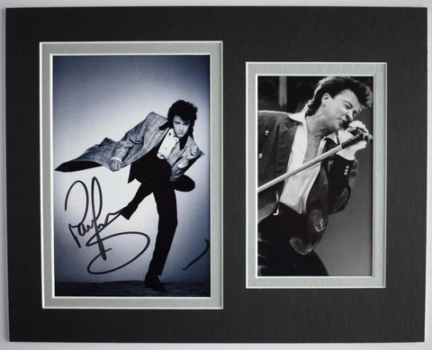 Paul Young Signed Autograph 10x8 photo mount display 80's Music AFTAL & COA Cover