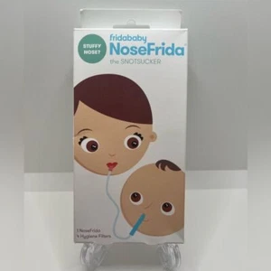 Nosefrida Nose Frida Baby Toddler Snot sucker Nasal Aspirator + 4 Filters NEW - Picture 1 of 9