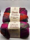 Lot Of 3 Universal Yarn Classic Shades Color Tutti Frutti #713 Worsted Weight
