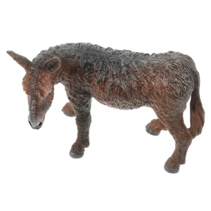 Simulation Donkey Toy Animal Figures Soft Toddler Miniature Figurines - Picture 1 of 12