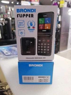 Brondi Flipper Flip 2.4'' Dual Sim Black Metal - Immagine 1 di 4