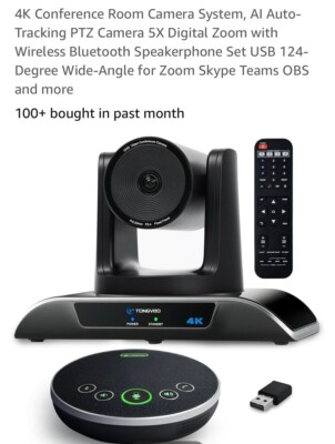 4K Conference Room Camera System, AI Auto-Tra...