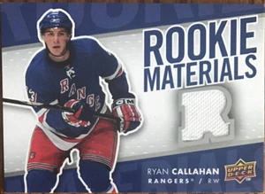 2007-08 Upper Deck Rookie Materials Ryan Callahan RM-RC New York Rangers - Picture 1 of 2