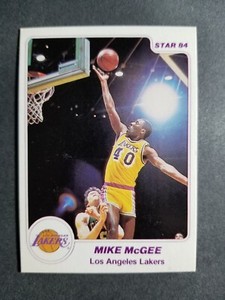 1984 Star arena Lakers MIKE MCGEE card # 4