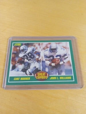 1989 Score #278 SEATTLE SEAHAWKS (Great Combos) Football Card, RB, HB, FB (NM) - Image 1 of 2