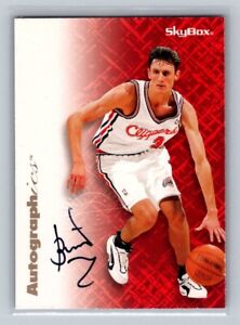 1996-97 SkyBox Premium Autographics Brent Barry Auto On Card LA Clippers