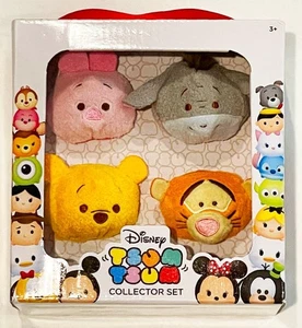 Disney Winnie the Pooh Tsum Tsum Plush Box Set 4 Mini 3.5” Stylized NEW - Picture 1 of 1