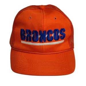Denver Broncos NFL Sports Specialties Trucker Hat Snapback Cap Orange - Picture 1 of 6