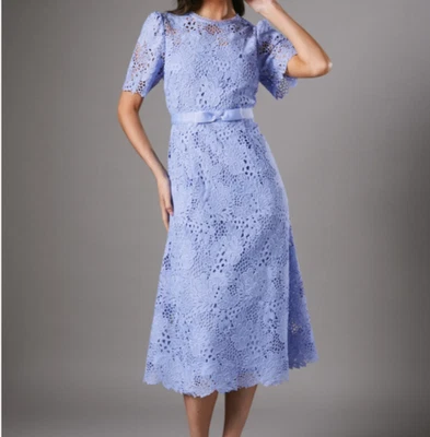 Beautiful Coast Lace Lavender Midi Occasion Dress size 10 Worn Once  - Image 1 of 4