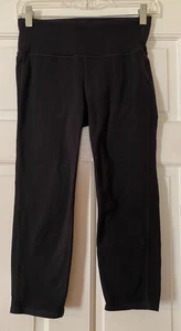 ATHLETA High Rise Chaturanga Capri Leggings Size Small Black Pockets Women's - Picture 1 of 5