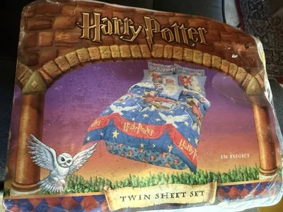 Vintage Harry Potter Twin Sheet Set “Spring Home”. Made in USA - Image 1 of 4