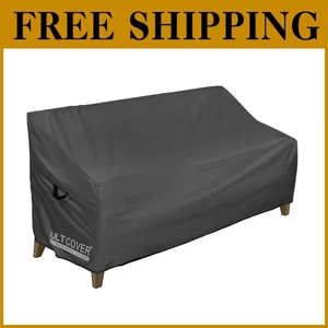 Funda de banco de patio impermeable negra - Protector de sofá exterior - Imagen 1 de 9