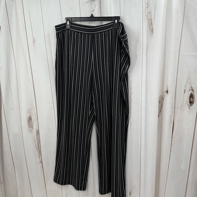 Susan Graver Women’s XLP Striped Stretchy Pull on Pants - Image 1 of 4