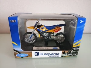 welly modellino husqvarna cr125 1/18 da collezione - Foto 1 di 2