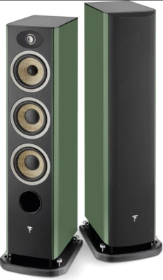 FOCAL ARIA EVO X N.2 GREEN COPPIA DIFFUSORI DA PAVIMENTO NUOVI - GAR. ITALIA - Immagine 1 di 2