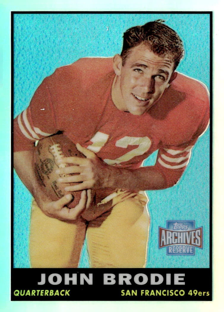 2001 Topps Archives Reserve #35 John Brodie Refractor