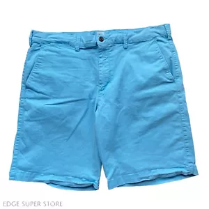Pantalones Cortos Gap Aqua Teal Azul Claro Chino Cremallera Cinturón Algodón 10” Entrepierna Talla 38 - Imagen 1 de 5