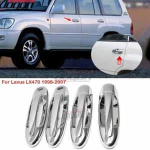 Cubierta de manija de puerta plateada de 4 puertas para Lexus LX470 LX 470 1998 1999 2000-2007 - Imagen 1 de 8