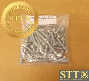 5/16-18 X 1.25 INCH HEX HEAD CAP BOLT GRADE 1 ZINC ( LOT OF 59 ) NEW - Imagen 1 de 4