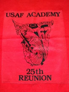 Rote Wolldecke US Air Force 25th Reunion Faribo - Bild 1 von 4