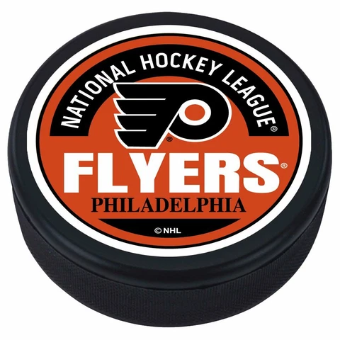 Philadelphia Flyers Reverse Retro 3D Textured Block Souvenir Hockey Puck Cover