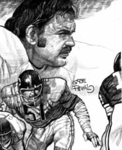 Dick Butkus Chicago Bears limitierte Auflage Lithographie von Gabe Perillo - Bild 1 von 1