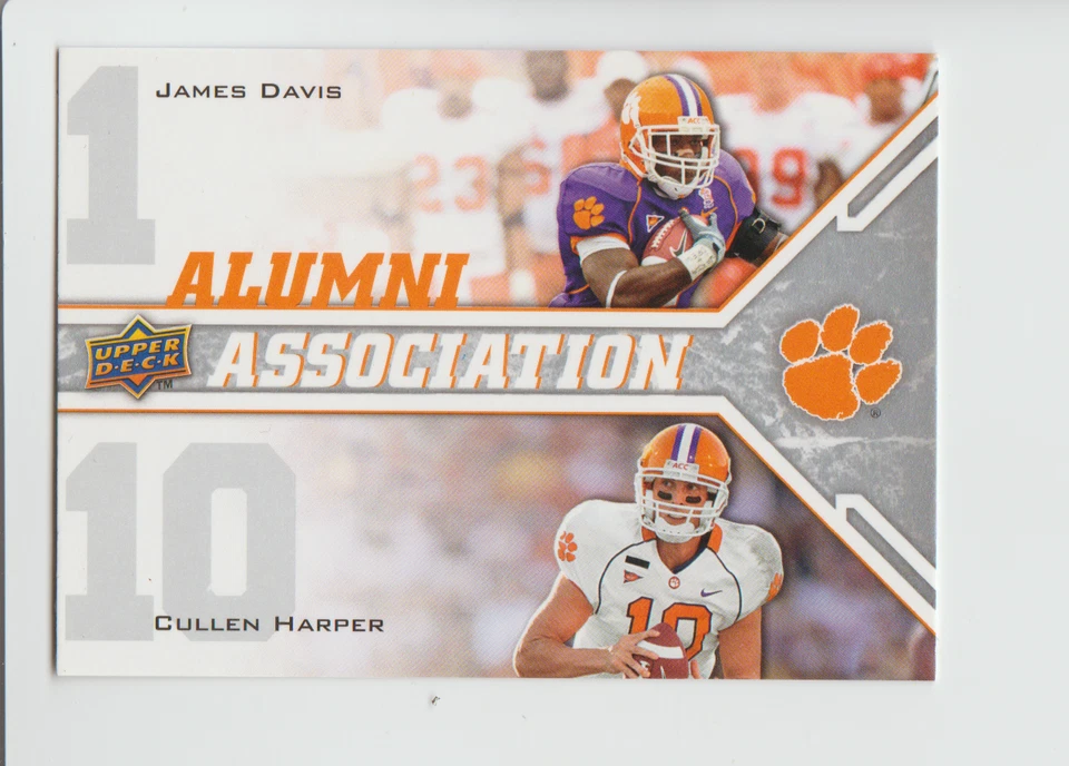 2009 Upper Deck Draft Edition #237 James Davis / Cullen Harper RC Clemson Tigers - Image 1 of 1