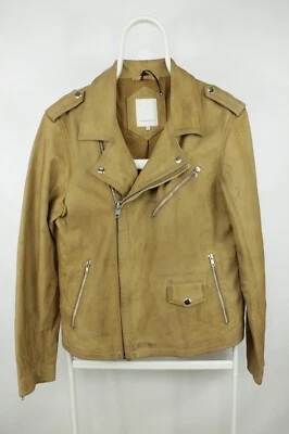Casual Friday Biker Jacket In Tan/Camel Leather Men's Size: L / EU 50 - Imagem 1 de 4