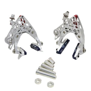 KCNC CB4 Road Bike Brake-Hill Calipers Brake Set (Front & Rear) , Silver - Picture 1 of 2