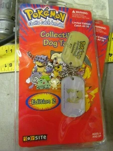 New Sealed Pokemon Collectible Dog Tags #27 Sandshrew 1999 - Picture 1 of 2