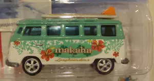 Barras de surf Johnny Lightning ~ 1966 autobús VW samba ~ 294-07.. NO BLANCO RAYO.. - Imagen 1 de 4
