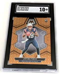 Joe Milton III 2024 Panini Mosaic #397 Honeycomb Prizm SGC 10 - Picture 1 of 3