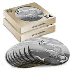 8x Round Coasters in the Box - BW - Baby Mountain Goat  #35379