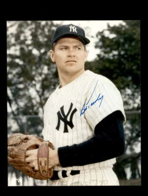 Foto autógrafa firmada a mano de Bob Turley 8x10 de los Yankees de Nueva York Foto 1 de 2