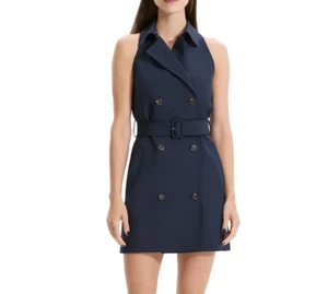 Theory Halter Trench Sleeveless Dress MSRP $525 Size 10 # 10B 2660 NEW - Picture 1 of 6