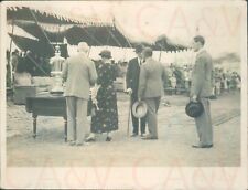 1930s British Army football dignitaries trophy India 5.8x4.5" orig Kinsey Bros