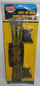 Model Power HO Scale Brass Rail Electric Single Slip Traverse Junction #90 NIP - Picture 1 of 1