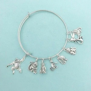 AFFE LOVERS Silberlegierung Charms Wechselreif Armband. - Bild 1 von 2