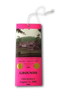 2005 PGA Golf Championship Authentic Ticket Wanamaker Club 8/11 Phil Mickelson - Picture 1 of 3