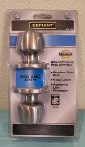 Defiant • Bed And Bath • Stainless Steel • Interior Locking Doorknob • 332208 - Picture 1 of 2