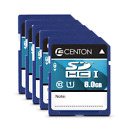 CentonSDHC Karte UHS1 8GB 5er-Pack (S1-SDHU1-8G-5-B) 