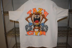 Taz Tazmanian Devil Gym vtg Single Stitch t shirt Men's XL RARE gold's gym - Picture 1 of 10