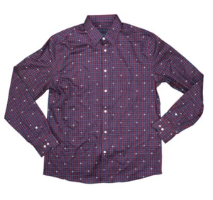 Tommy Hilfiger Mens Dress Shirt Purple Size Large L 16 1/2 ThFlex Slim - Picture 1 of 8