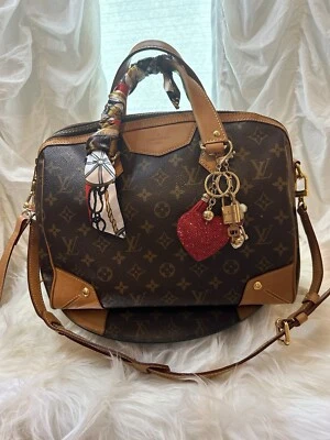 Auténtico bolso de mano Louis Vuitton con monograma Retiro PM 2 vías y Felice Foto 1 de 4
