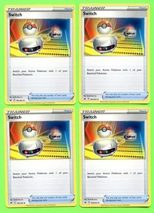 4x Switch 183/202 x4 - Near Mint Schwert & Schild Base Set Pokemon Playset - Bild 1 von 2