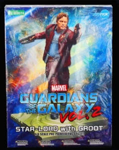 Nueva estatua de cómics de Star-Lord con Groot ARTFX+ Kotobukiya 1/10 Marvel Now - Imagen 1 de 1