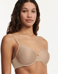 Chantelle 34D Full Coverage C Essential Smooth Bra NWOT 3816 Nude Sand