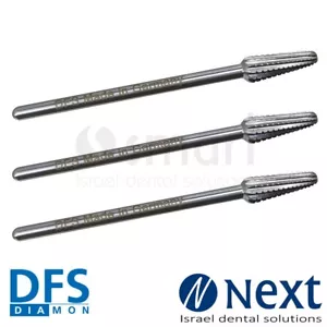 Posten X 3 Dentallabor Stahlfräser DFS Germany für Weichfutter Material Schleifer 045SL - Bild 1 von 3