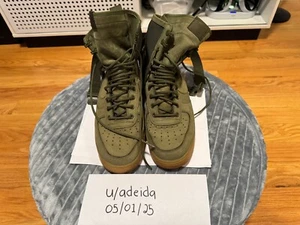 Size 10 - Nike SF Air Force 1 Faded Olive - Picture 1 of 6